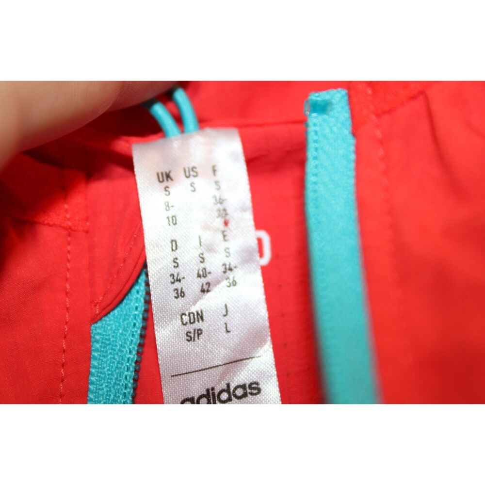 adidas Womens Adizero Vest packable size small coral orange - Picture 7 of 10